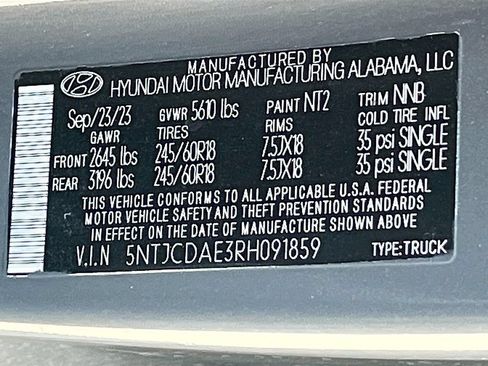 Used 2024 Hyundai Santa Cruz SEL w/ Activity Package AWD/4WD image 32