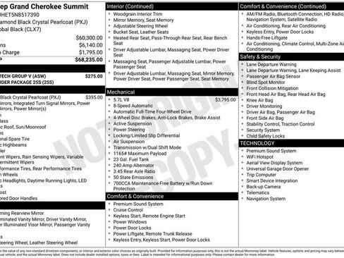 Used 2022 Jeep Grand Cherokee Summit w/ Luxury Tech Group V image 6