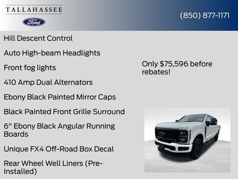 New 2025 Ford F350 Lariat w/ Black Appearance Package image 34