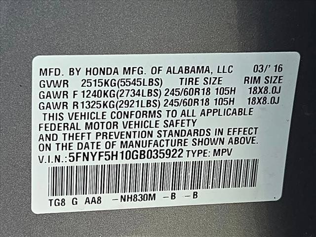 Used 2016 Honda Pilot LX image 22
