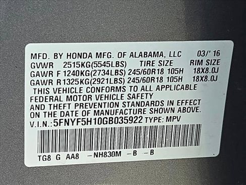 Used 2016 Honda Pilot LX image 22