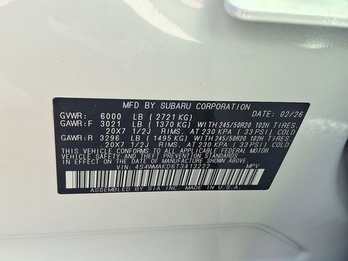 New 2026 Subaru Ascent Touring w/ Popular Package #2 AWD/4WD image 18