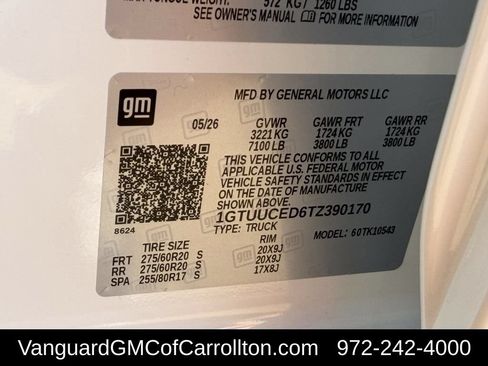 New 2026 GMC Sierra 1500 Elevation w/ Elevation Premium Package AWD/4WD image 23
