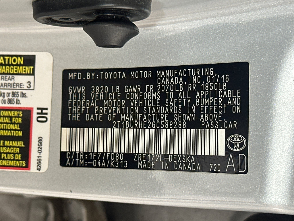 Used 2016 Toyota Corolla S FWD image 9