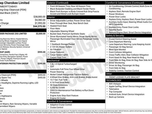 Used 2026 Jeep Cherokee Limited AWD/4WD image 2