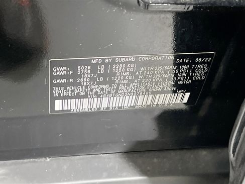 Used 2022 Subaru Outback Limited XT image 33