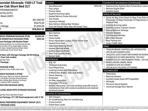 Used 2021 Chevrolet Silverado 1500 LT Trail Boss w/ LT Trail Boss Premium Package AWD/4WD image 30