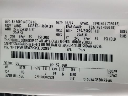 Used 2019 Ford F150 Lariat w/ Equipment Group 502A Luxury AWD/4WD image 33