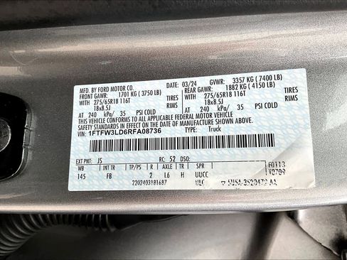 Used 2024 Ford F150 XLT w/ Equipment Group 302A MID image 36