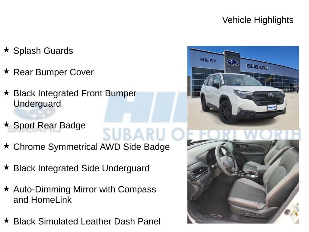 New 2026 Subaru Forester Sport w/ Onyx Edition AWD/4WD image 10