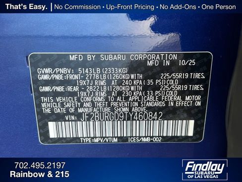 New 2026 Subaru Outback Limited XT image 34