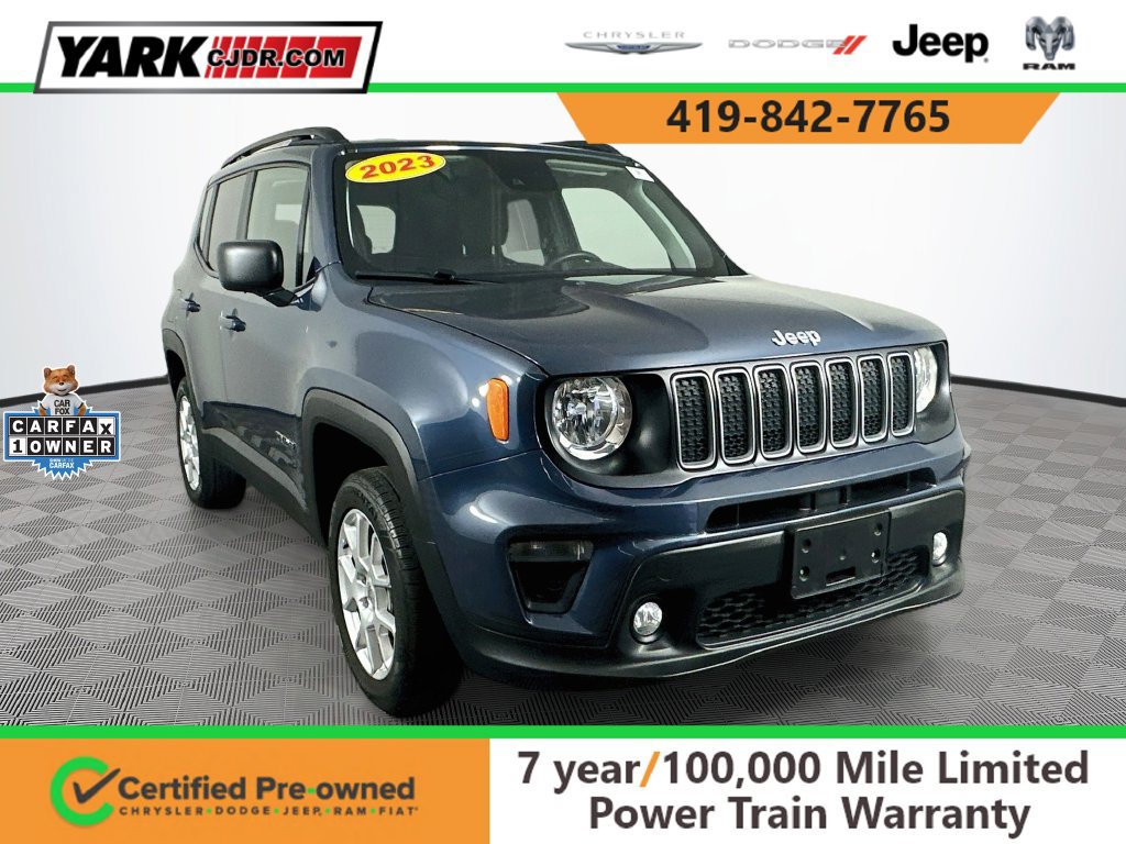 Certified 2023 Jeep Renegade Latitude w/ Premium Group AWD/4WD 360° Tour