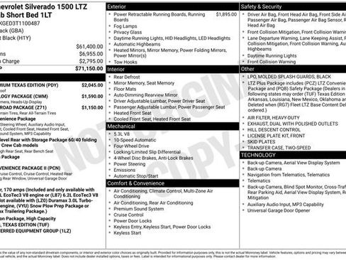 Used 2026 Chevrolet Silverado 1500 LTZ w/ LTZ Premium Texas Edition image 10