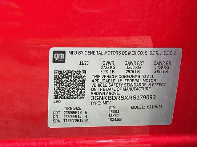 Certified 2024 Chevrolet Blazer LT w/ LPO, Floor Liner Package FWD image 38