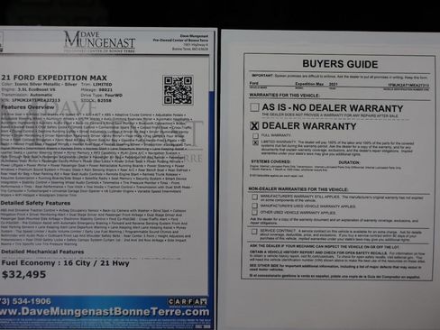 Used 2021 Ford Expedition Max Limited AWD/4WD image 39