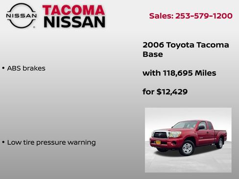Used 2006 Toyota Tacoma 2WD Access Cab image 6