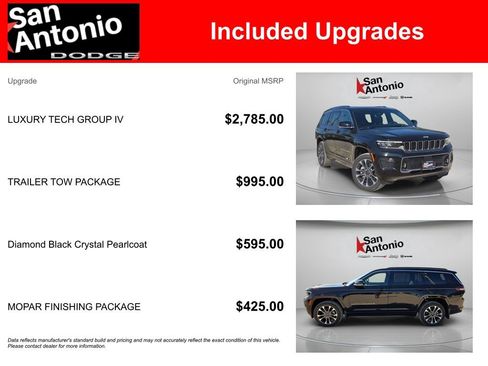 New 2025 Jeep Grand Cherokee L Overland w/ Luxury Tech Group IV AWD/4WD image 6