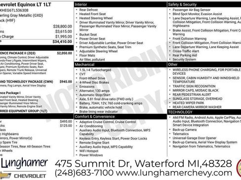 New 2026 Chevrolet Equinox LT w/ Convenience Package II FWD image 29