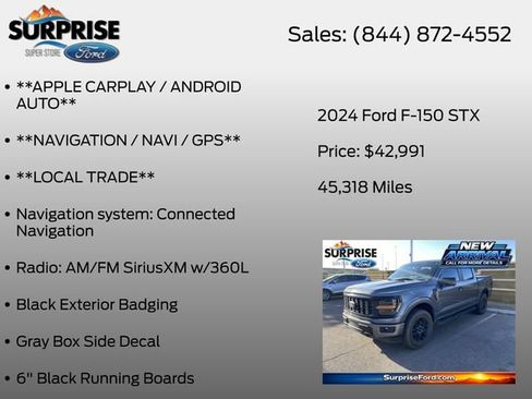 Used 2024 Ford F150 STX w/ STX Black Appearance Package AWD/4WD image 13