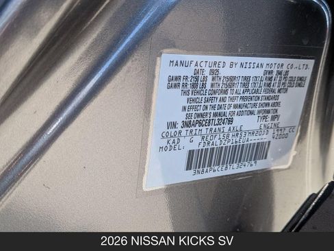 Used 2026 Nissan Kicks SV FWD image 24