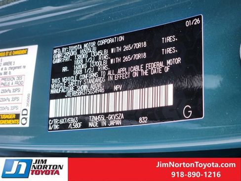 New 2026 Toyota 4Runner Trailhunter AWD/4WD image 23