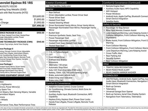 Certified 2026 Chevrolet Equinox RS w/ Convenience Package III FWD image 12