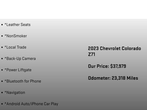 Used 2023 Chevrolet Colorado Z71 w/ Z71 Convenience Package 2 image 26