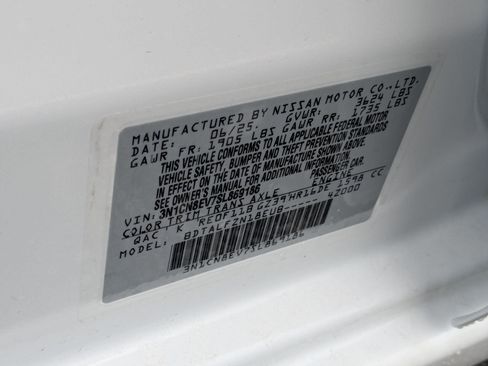 New 2025 Nissan Versa SV w/ Trunk Package image 17