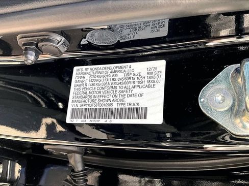 Used 2026 Honda Ridgeline RTL image 16