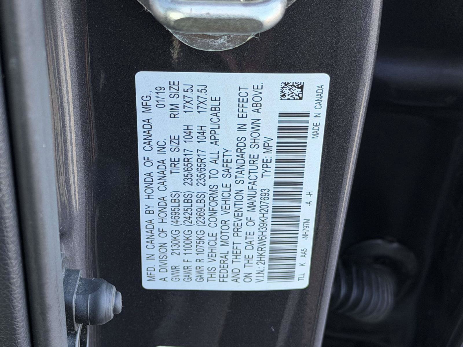 Certified 2019 Honda CR-V LX image 20