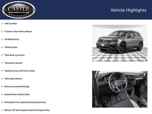 Certified 2023 Volkswagen Tiguan SE w/ Panoramic Sunroof Package AWD/4WD image 4