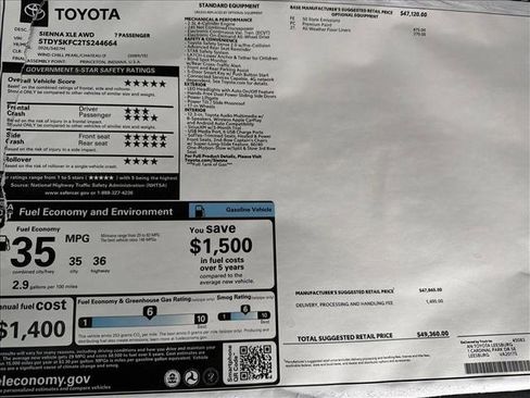 New 2026 Toyota Sienna XLE image 26