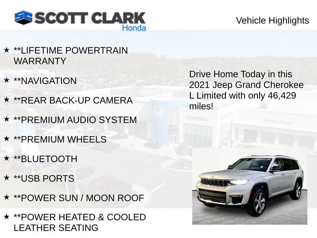 Used 2021 Jeep Grand Cherokee L Limited w/ Luxury Tech Group II AWD/4WD image 12
