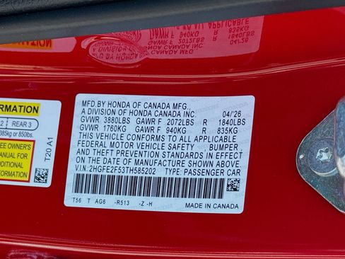 New 2026 Honda Civic Sport image 27