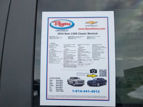 Used 2024 RAM 1500 Classic Warlock w/ Electronics Group image 13