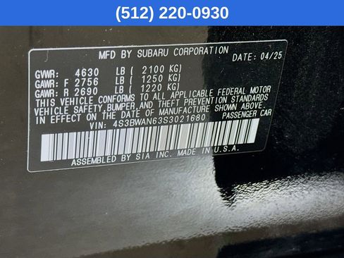 Used 2025 Subaru Legacy Limited image 41