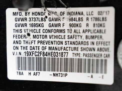 Used 2017 Honda Civic EX image 54