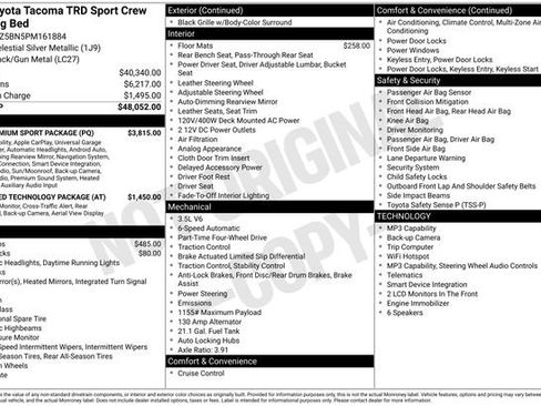 Certified 2023 Toyota Tacoma TRD Sport w/ TRD Premium Sport Package AWD/4WD image 38