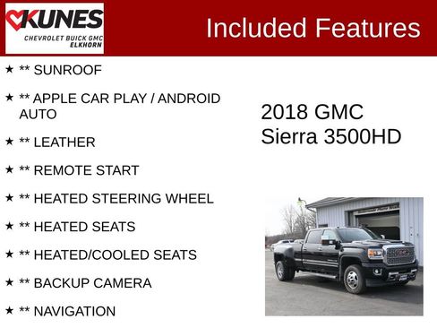 Used 2018 GMC Sierra 3500 Denali w/ Duramax Plus Package image 2