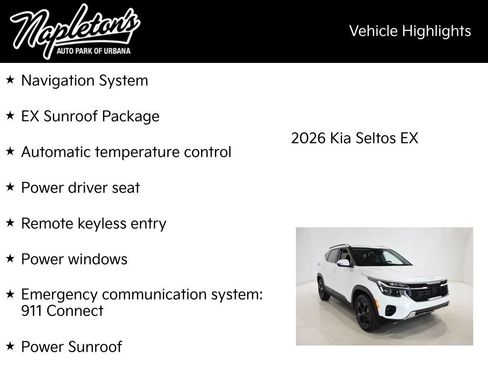 New 2026 Kia Seltos EX w/ EX Sunroof Package image 15