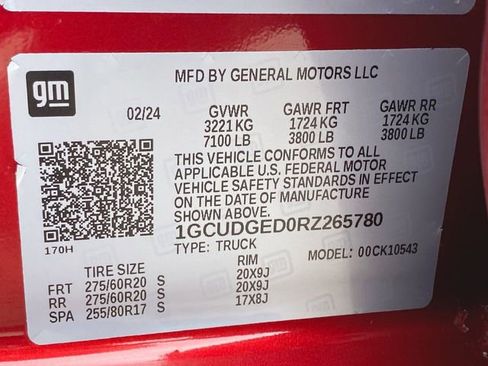 Used 2024 Chevrolet Silverado 1500 LTZ w/ Technology Package image 14