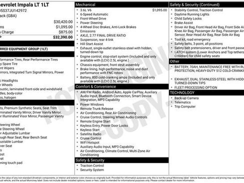 Certified 2018 Chevrolet Impala LT FWD image 33
