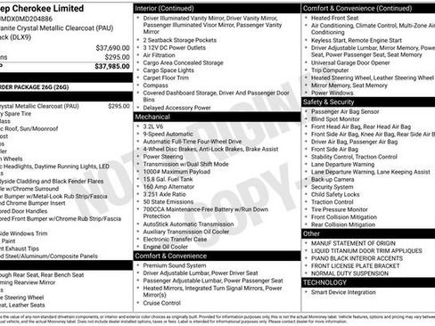 Used 2021 Jeep Cherokee Limited image 32