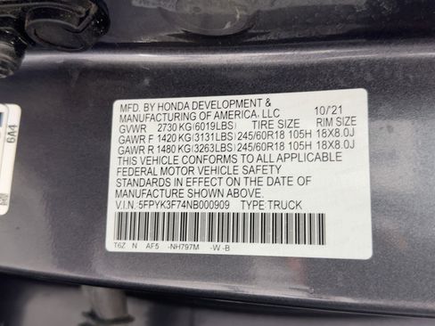 Used 2022 Honda Ridgeline RTL-E image 16