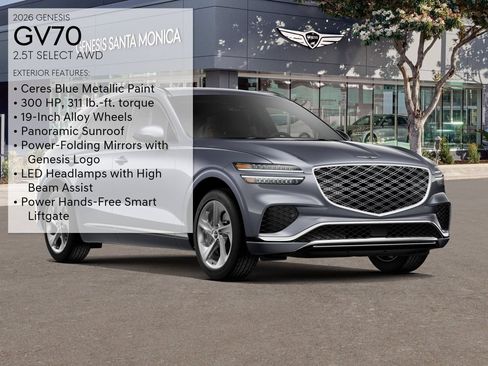 New 2026 Genesis GV70 2.5T Select AWD/4WD image 3