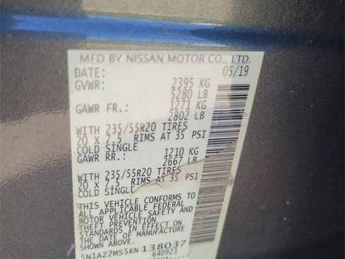 Used 2019 Nissan Murano SL image 32