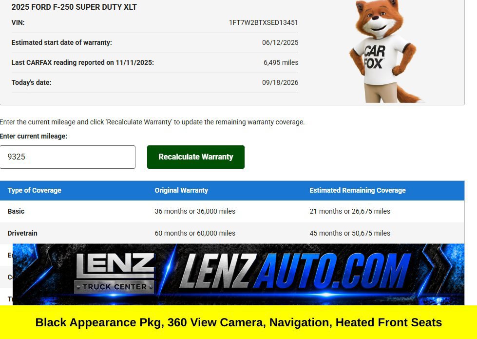 Used 2025 Ford F250 XLT w/ Black Appearance Package AWD/4WD image 81