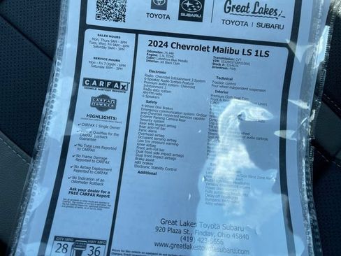 Used 2024 Chevrolet Malibu LS FWD image 27