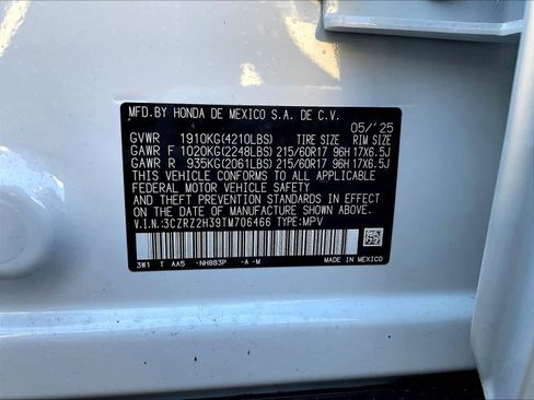 New 2026 Honda HR-V LX image 17