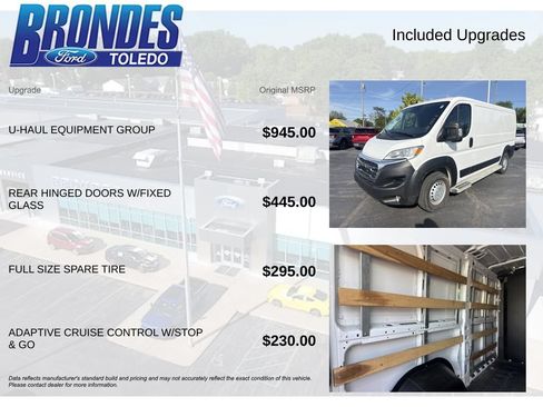 Used 2025 RAM ProMaster 2500 w/ U-Haul Equipment Group FWD image 6